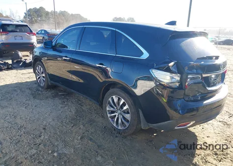 2015 Acura Mdx Technology Package z USA, uszkodzony, nr VIN 5FRYD3H49FB004069